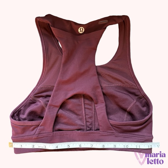 Lululemon Sports Bra, Maroon, Size 4 - Picture 3 of 5
